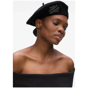 KARL LAGERFELD BERET WEŁNIANY